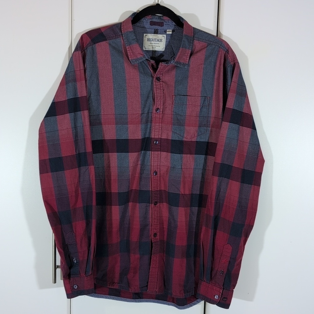 Men’s Heritage Report Collection Shirt XL 100% Cotton